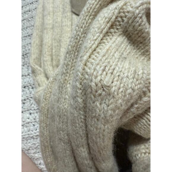 VTG London Fog Outdoors Unlimited Cardigan Sweater Grandpa Wool Mens Large Beige - Picture 8 of 8